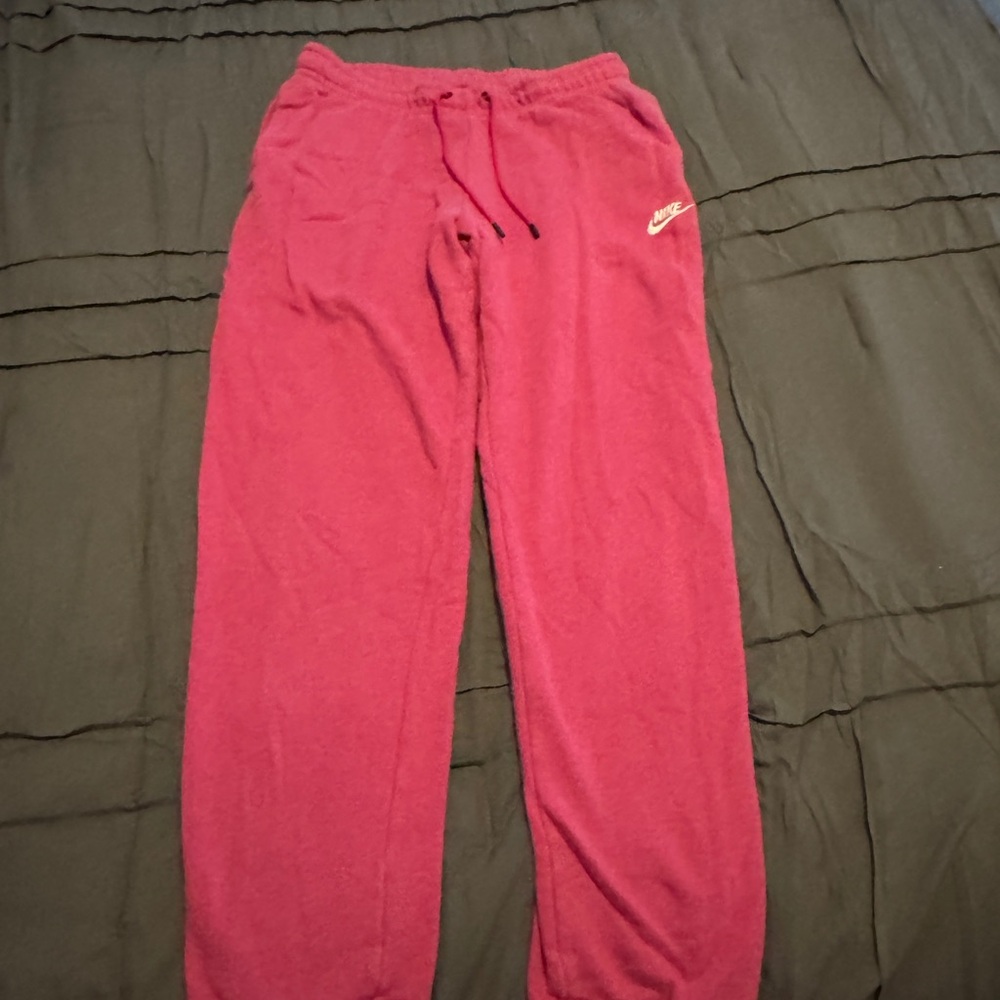 Nike Women's Pink Sweat Jogger Track Pants